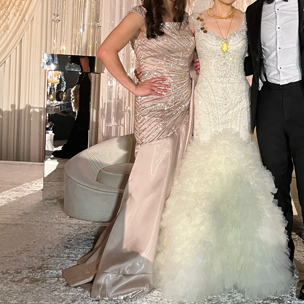 Nude/Pink Formal Gown- Bridesmaid Dress